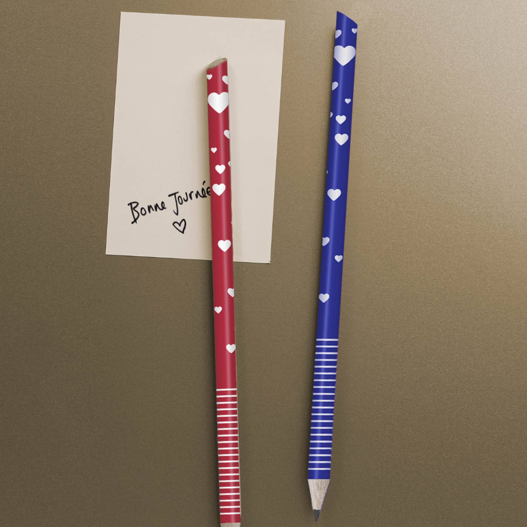 tout simplement - Wholesale Pencil - Magnetic heart crayon3