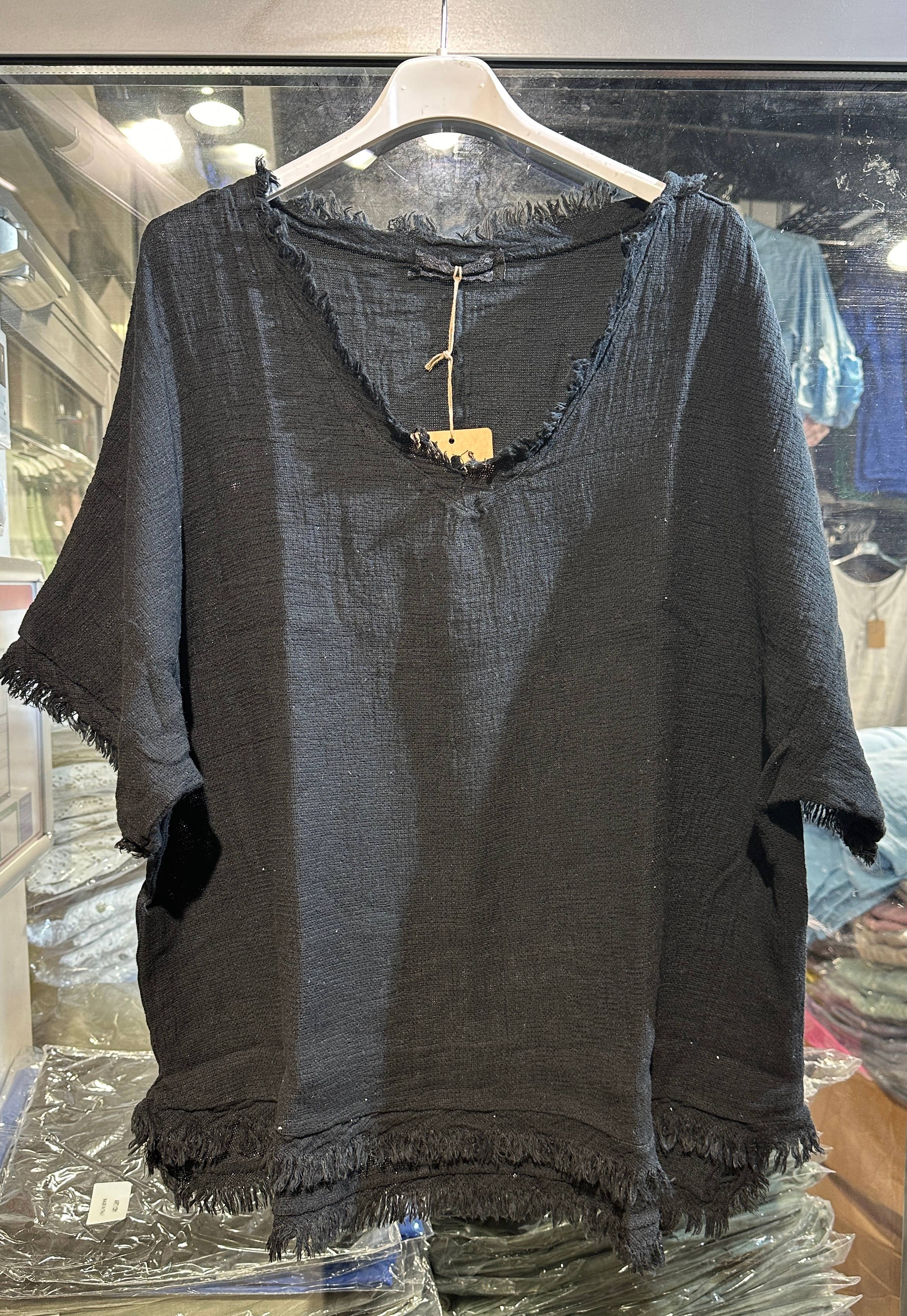 LÉA & LUC - Wholesale Blouse – Women’s - Plain blouse in 50% Linen and 50% Cotton REF. 982831