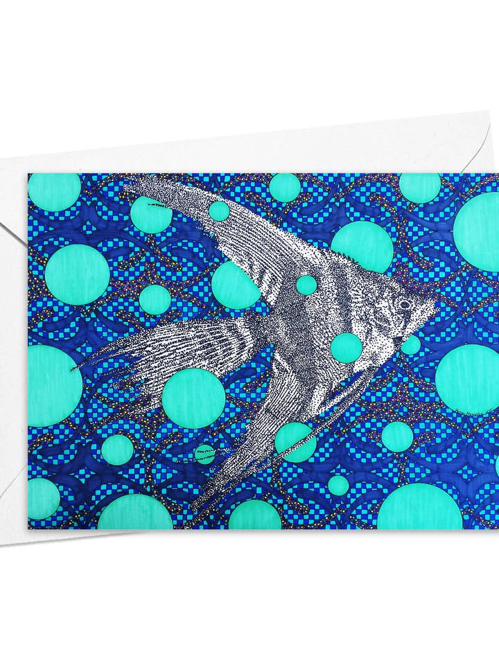 Fish Note Cards, Set of 6 for wholesale by artisticle