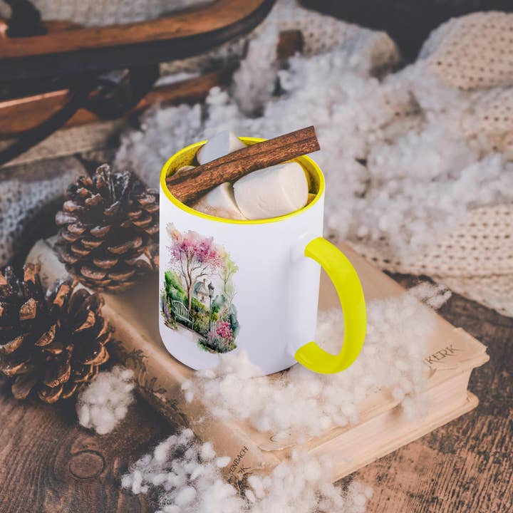 3dRose - Wholesale Coffee Mug - 3dRose, Spring Scene In A Park With A Bench , Mug5