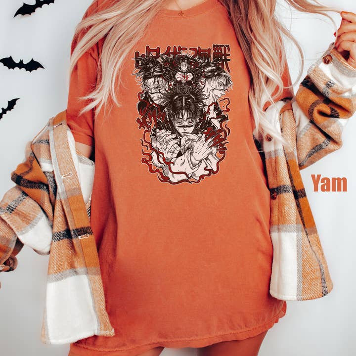 Glaime - Wholesale T-Shirt (Graphic) - Women's - Comfort Colors Jujutsu Kaisen Shirt, Itadori Yuji Shirt6