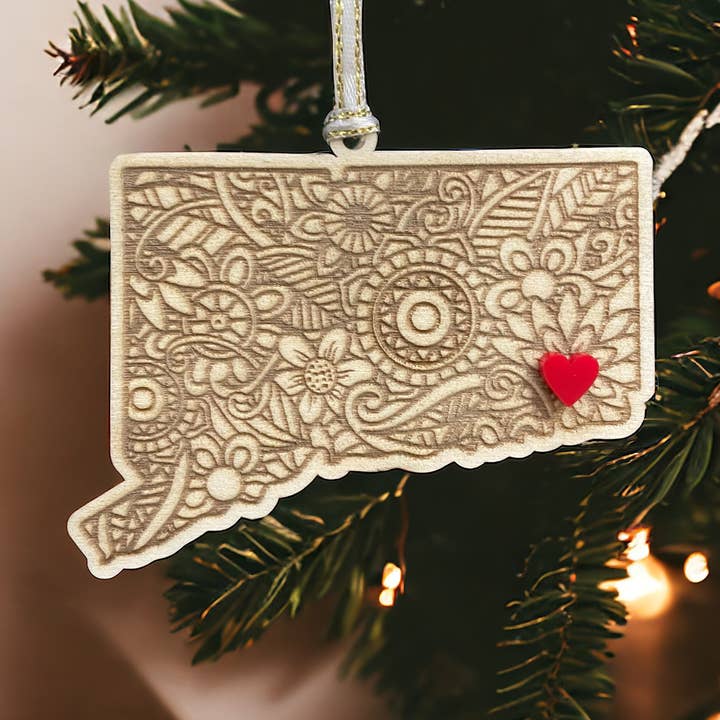 CONNECTICUT ORNAMENT for wholesale by Joe & Oli