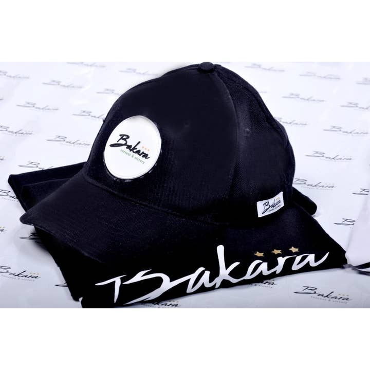 BAKARA SUCCESS AND VICTORY - Wholesale Baseball Cap - Unisex - Casquette Black & White Bakara