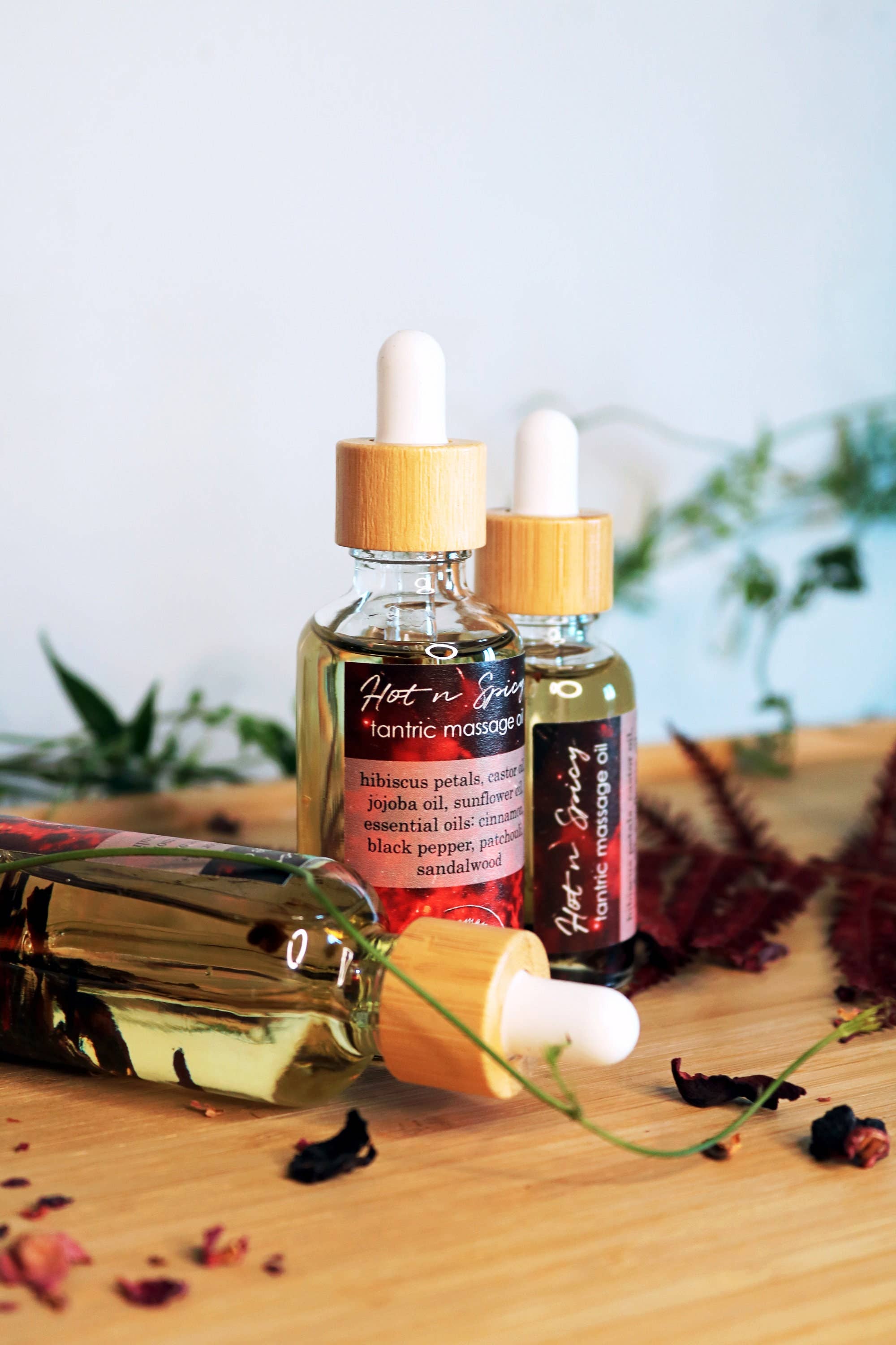 Ayamani Naturals - Venta al por mayor Aceite/gel de masaje - Aceite de Masaje Tántrico Picante y Caliente con Aceites Esenciales7