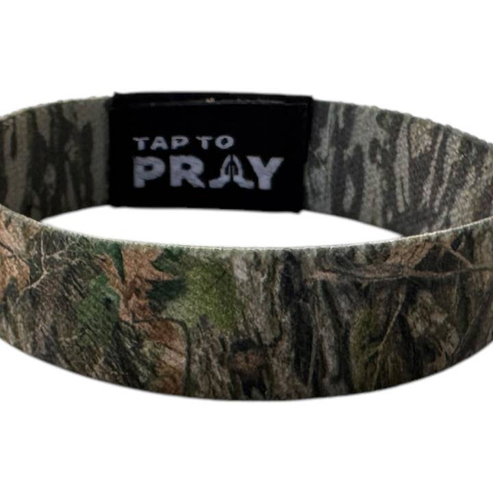 Versible - Wholesale Wristband - Tap To Prayâ„¢ Wristbands - Forest & Tree Bark Camo