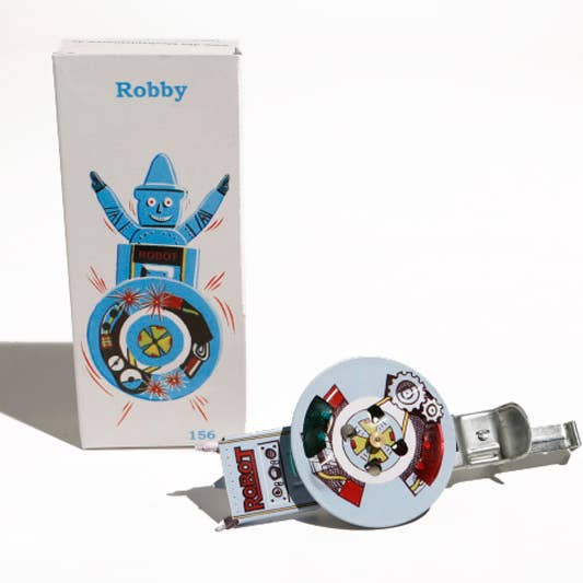 die Blechfabrik e.K. - Wholesale Classic Toy - Kids - Pinwheel robot “Robby”, Made in India1
