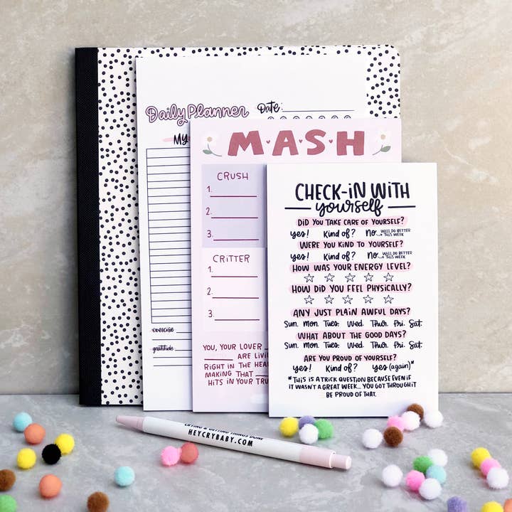 Bloco de notas do planejador diário por atacado de The Crybaby Club