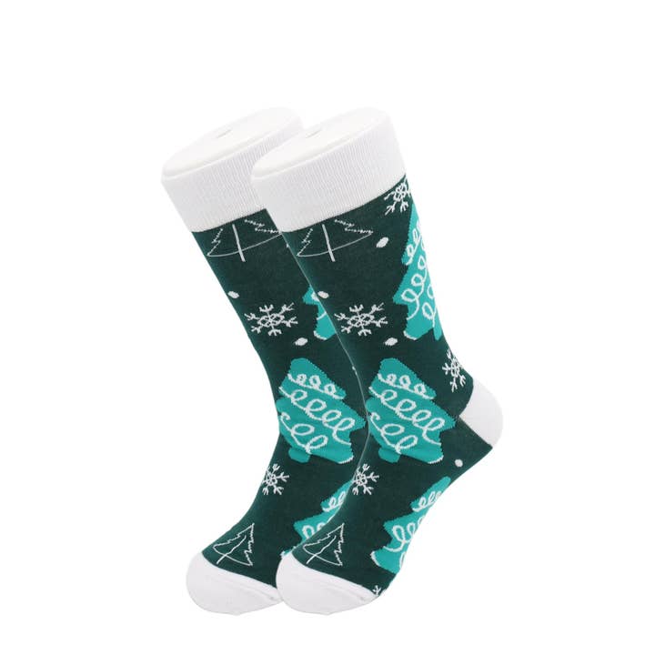 Christmas Tree Holiday Socks - Comfy Cotton for Men & Women for wholesale by Real Sic