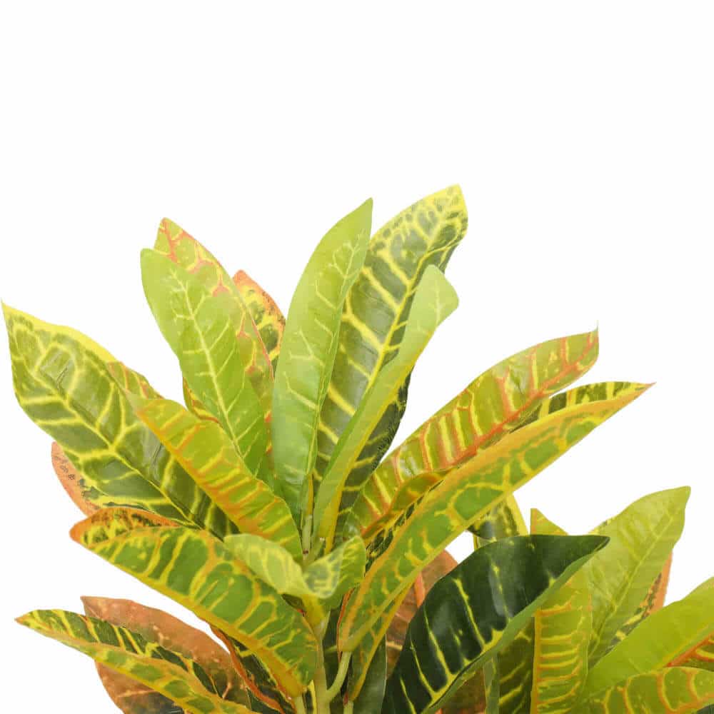 Designer Plants AU - Wholesale Artificial Plant - Artificial Potted Flaming Zebra (Codiaeum variegatum / crotons) 55cm2