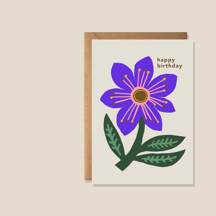 Carte d'anniversaire Éclosion Merveilleuse pour la vente par Kiran Ravilious