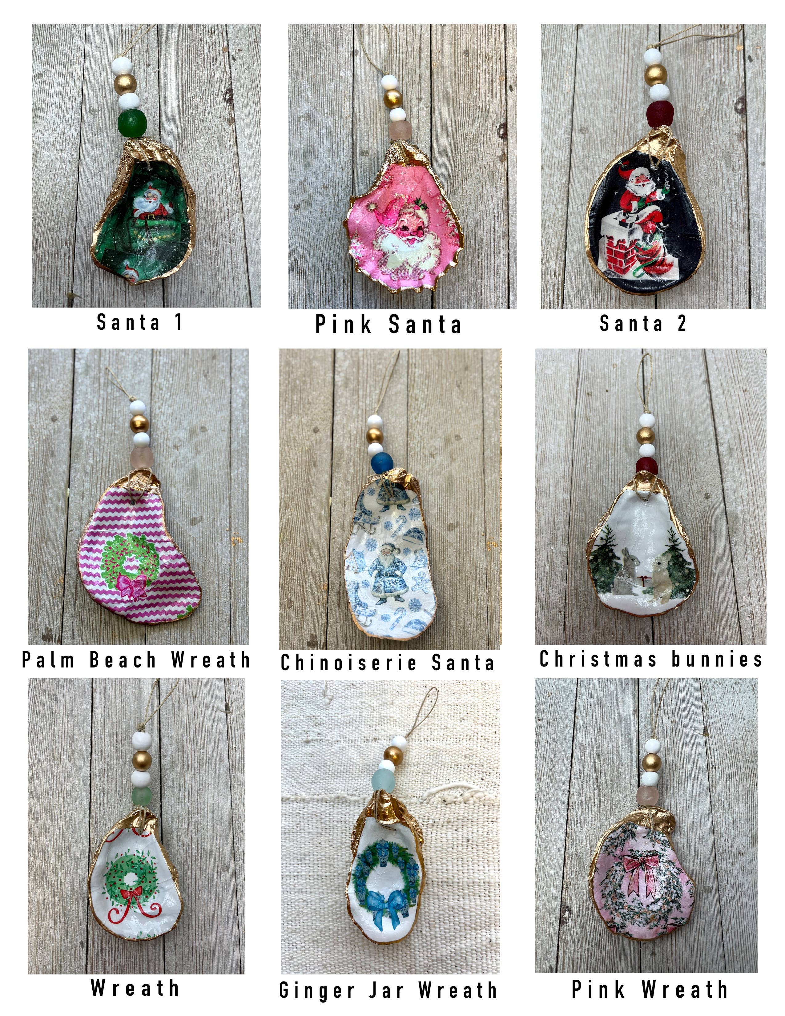 Ten Twenty Six Designs - Vendita all'ingrosso Decorazione - Ornamenti per ostriche - Disegni natalizi decoup3