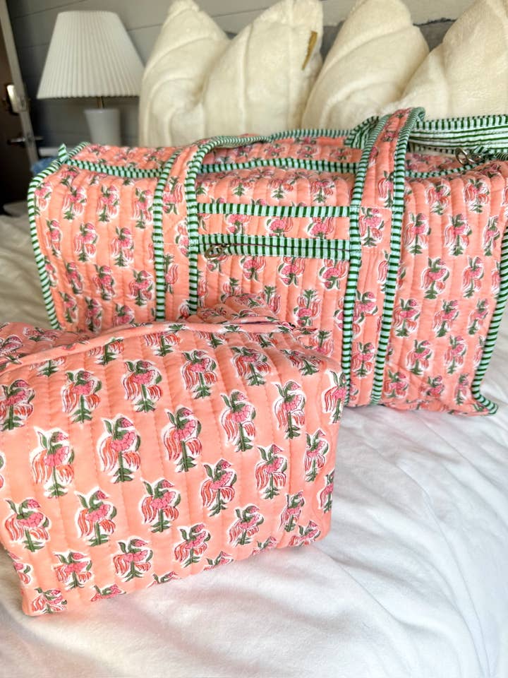 Quilted Block - Print Duffel Bag for wholesale by KENZKUSTOMZ