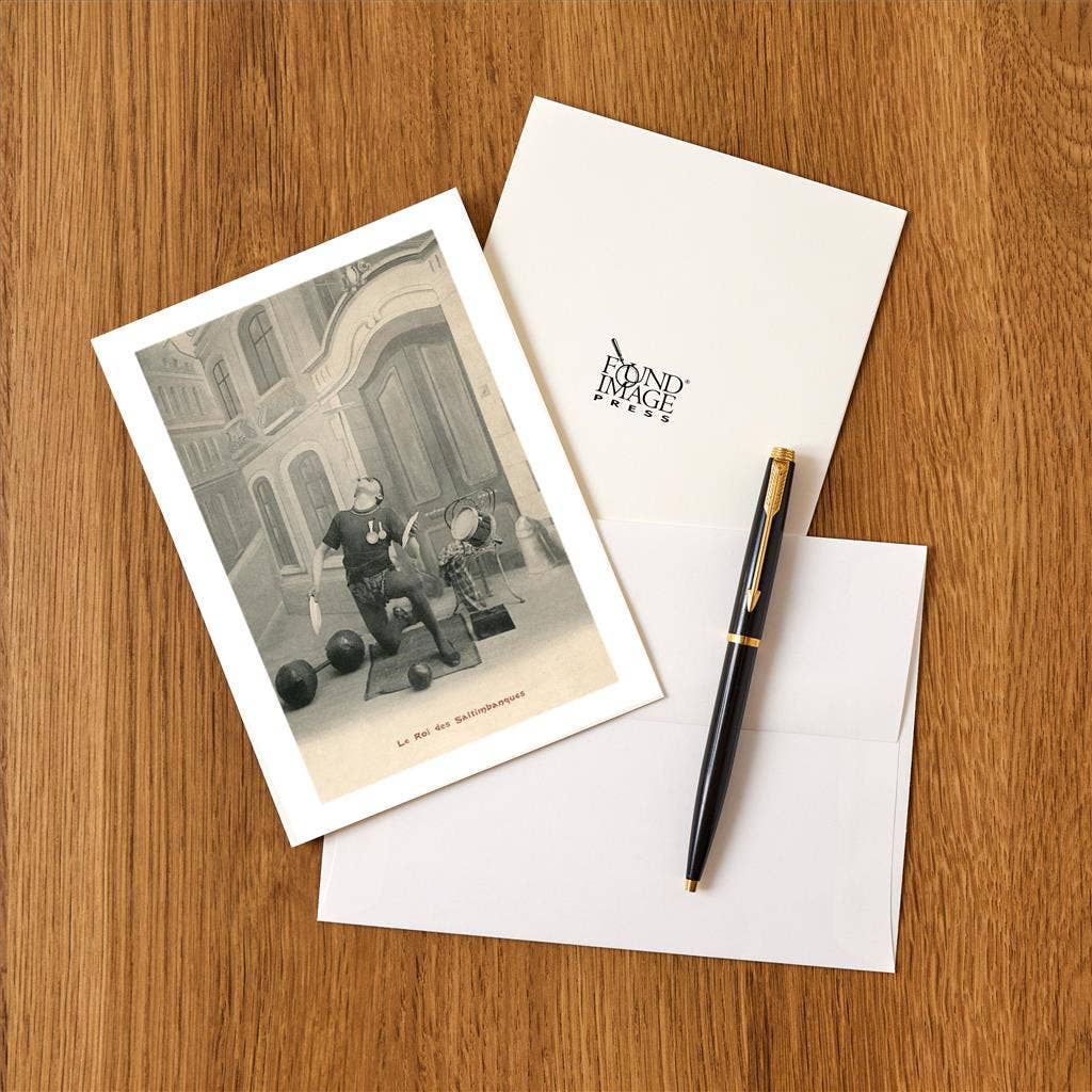 Found Image Press – wholesale Kontorsmateriel/Notecard Set – Gratulationskort AP-231 Fransk Kung av Jonglörer1