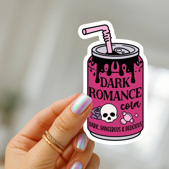 Dark Romance Cola Bookish Matte Vinyl Sticker for wholesale by Be Kind Booktique