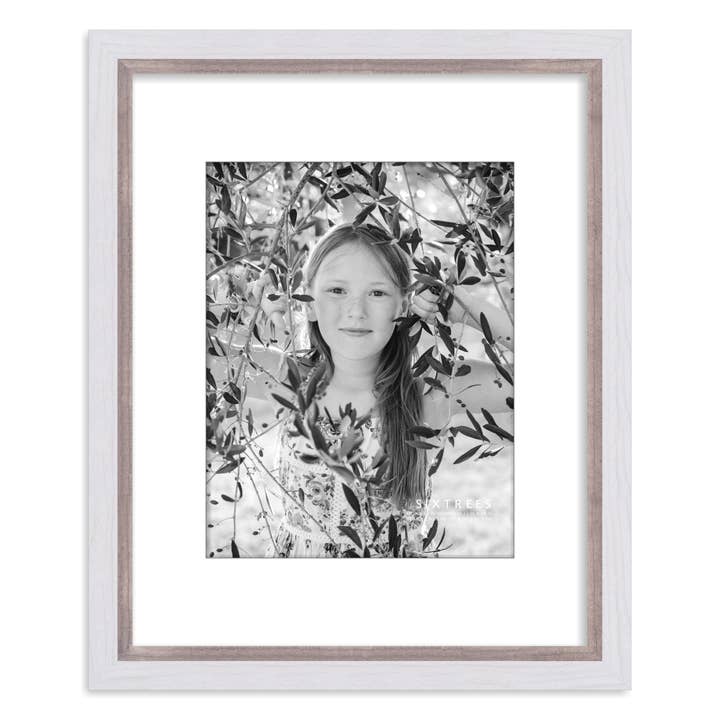 Sixtrees - Wholesale Picture Frame - Shelby Matted Dual Colored Collection - 11X14, 16X201