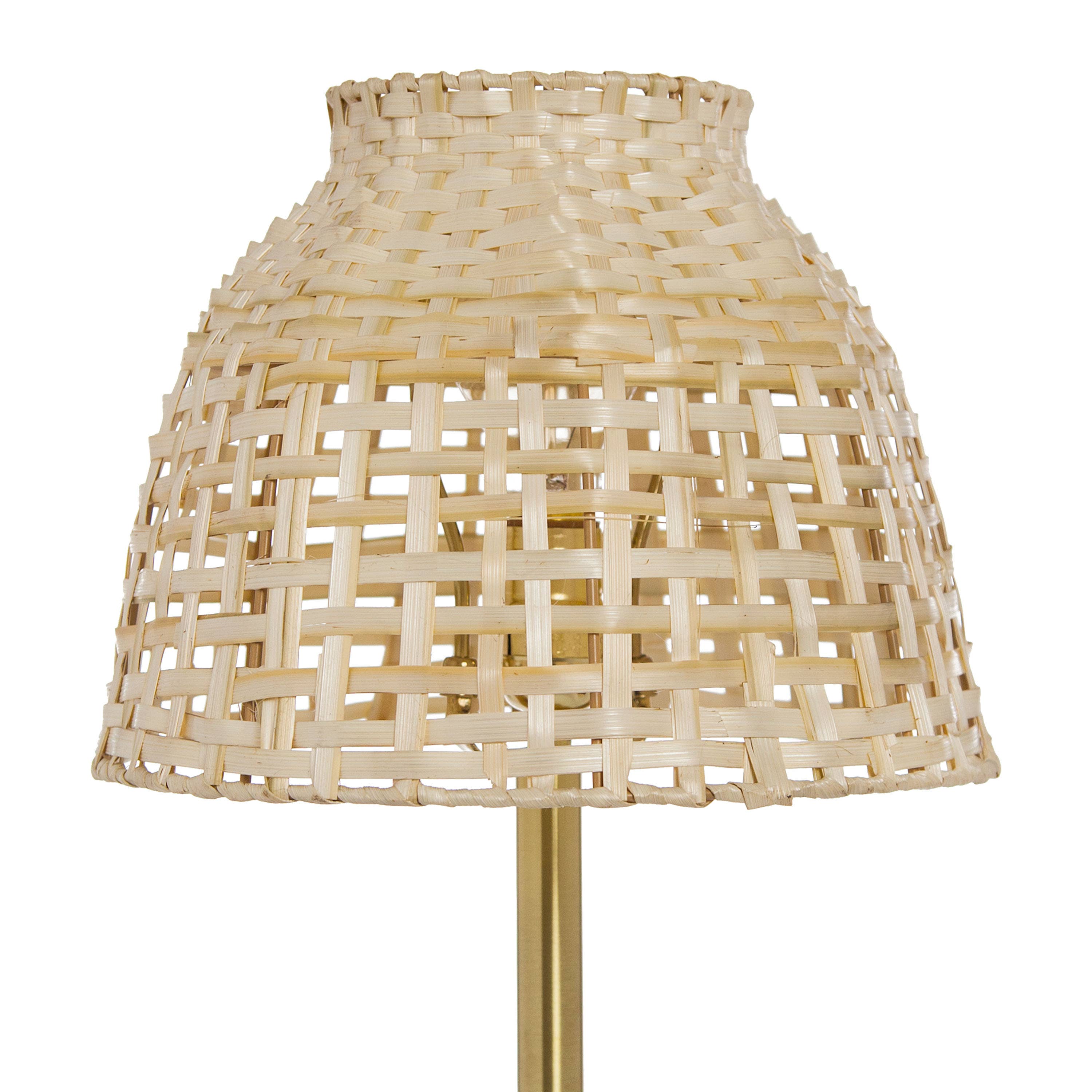 River of Goods - Wholesale Accent/Desk Lamp - 20"H Shayne Natural & Gold Bamboo Shade Table Lamp8