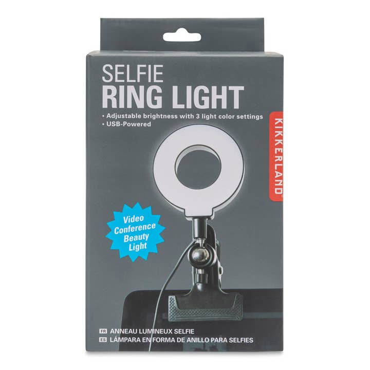 Kikkerland Design Inc - Wholesale Light Bulb/Puck - Selfie Ring Light
