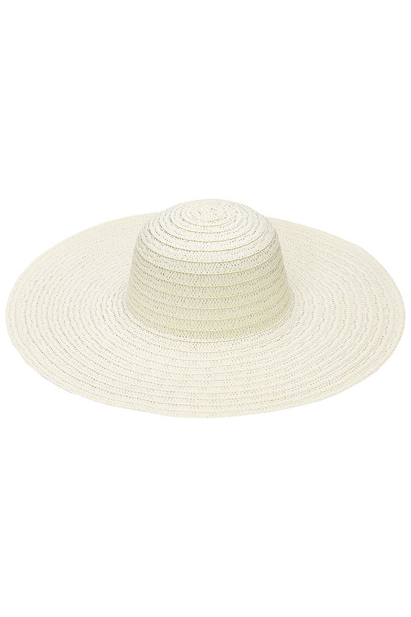 Cap Zone - Wholesale Straw Hat - Women's - Thin Light-Weight Floppy Straw Beach Sun Hat12