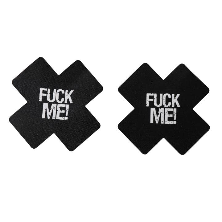 Black X glow in the dark pasties for wholesale by Western Fashion