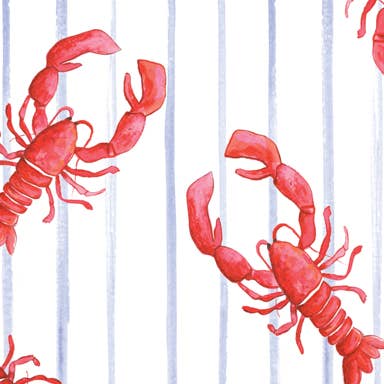 Jessica Frasz Studio – Engroshandel Fødselsdagskort – Red Lobster Tillykke med fødselsdagen Kystsommer hilsen kort2