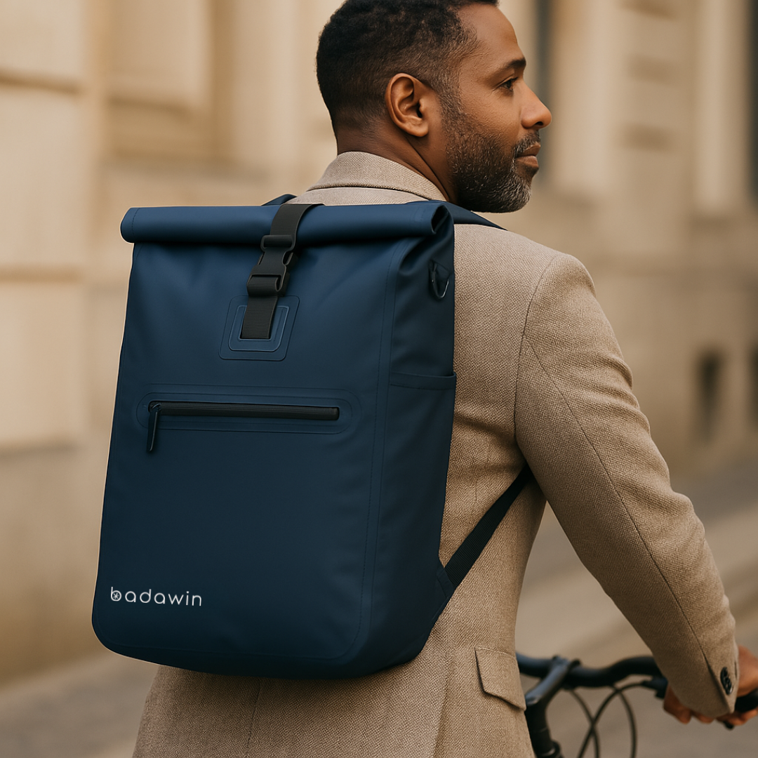 BADAWIN - Wholesale Backpack - Unisex - Ali waterproof bike backpack – 2-in-1 blue bag4