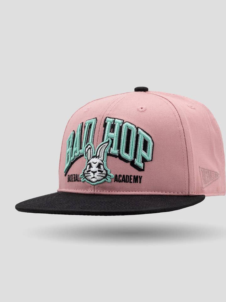 Casquette Bad Hop Baseball Academy - Rose pour la vente par Baseballism