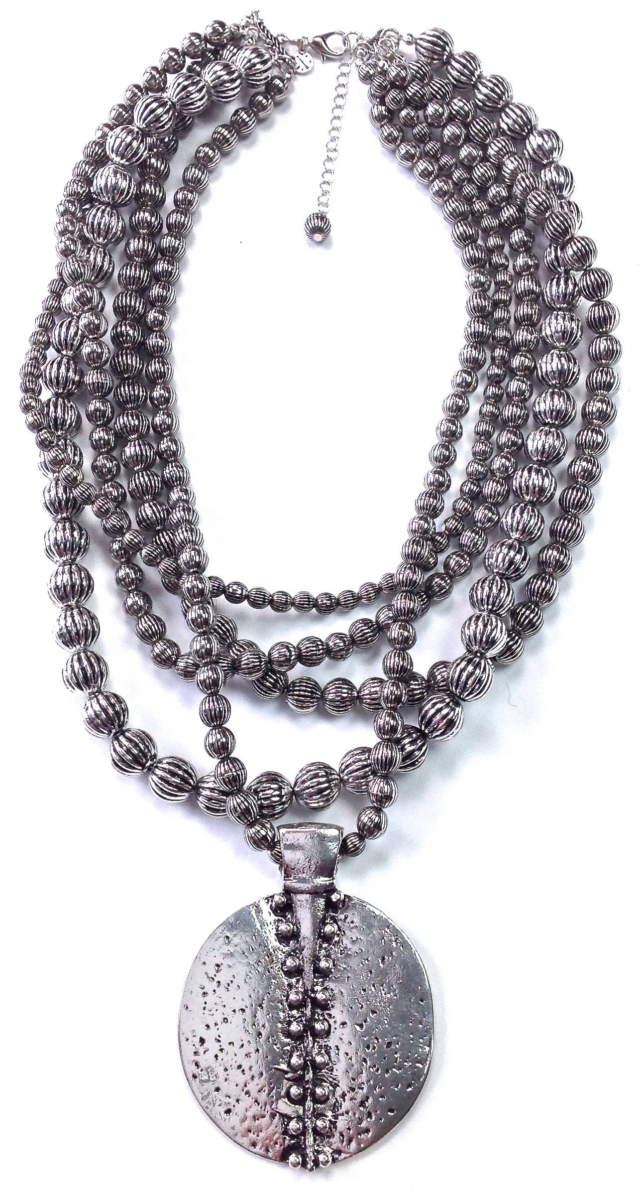 Lost & Found Trading - Wholesale Pendant/Charm Necklace - NK-Multi Standard Pendant Necklace in Antique Silver