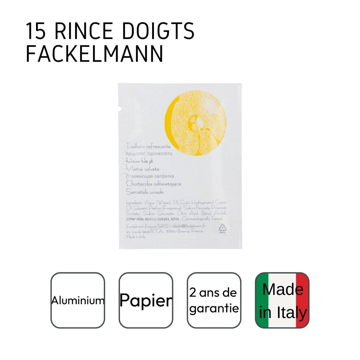 Fackelmann - Wholesale Paper Towels - Fackelmann lemon finger rinses (pack of 15)3