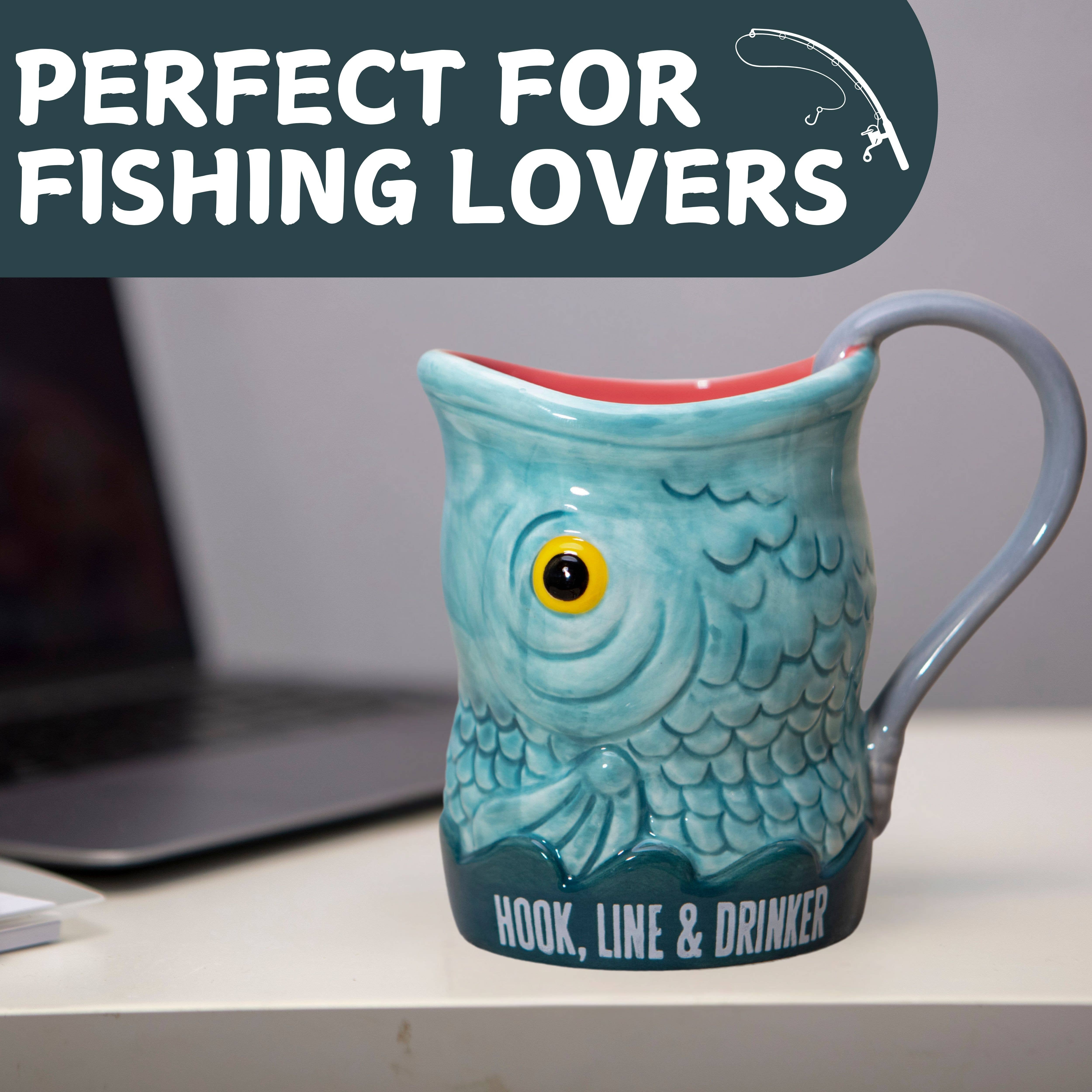 Boxer Gifts - Vente Verre/tasse - Mug Cadeau de Pêche Original - Cadeaux Drôles pour Hommes pour Noël3