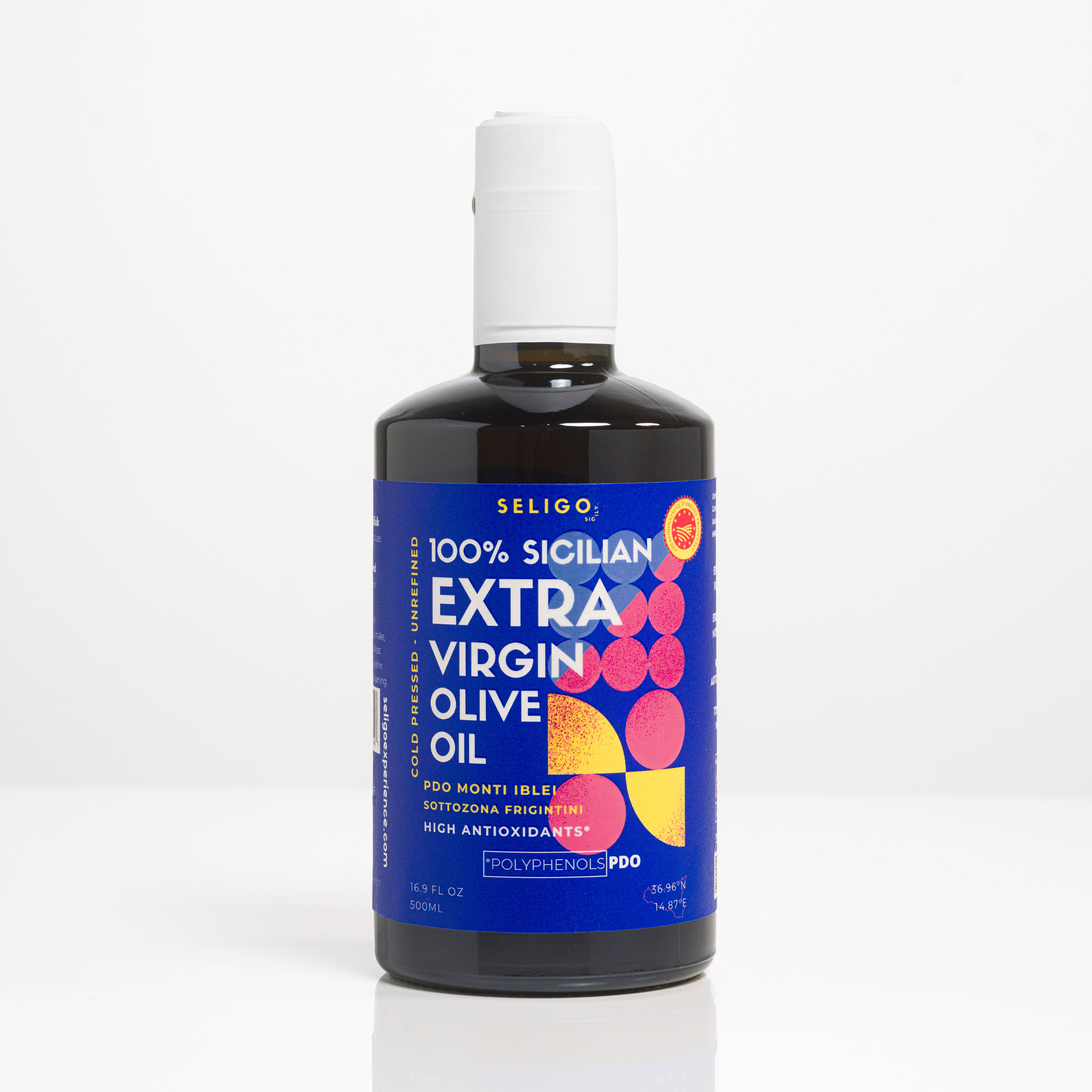 Seligo – Großhandel Olivenöl – Polyphenole PDO - Unraffiniertes sizilianisches Olivenöl extra vergine