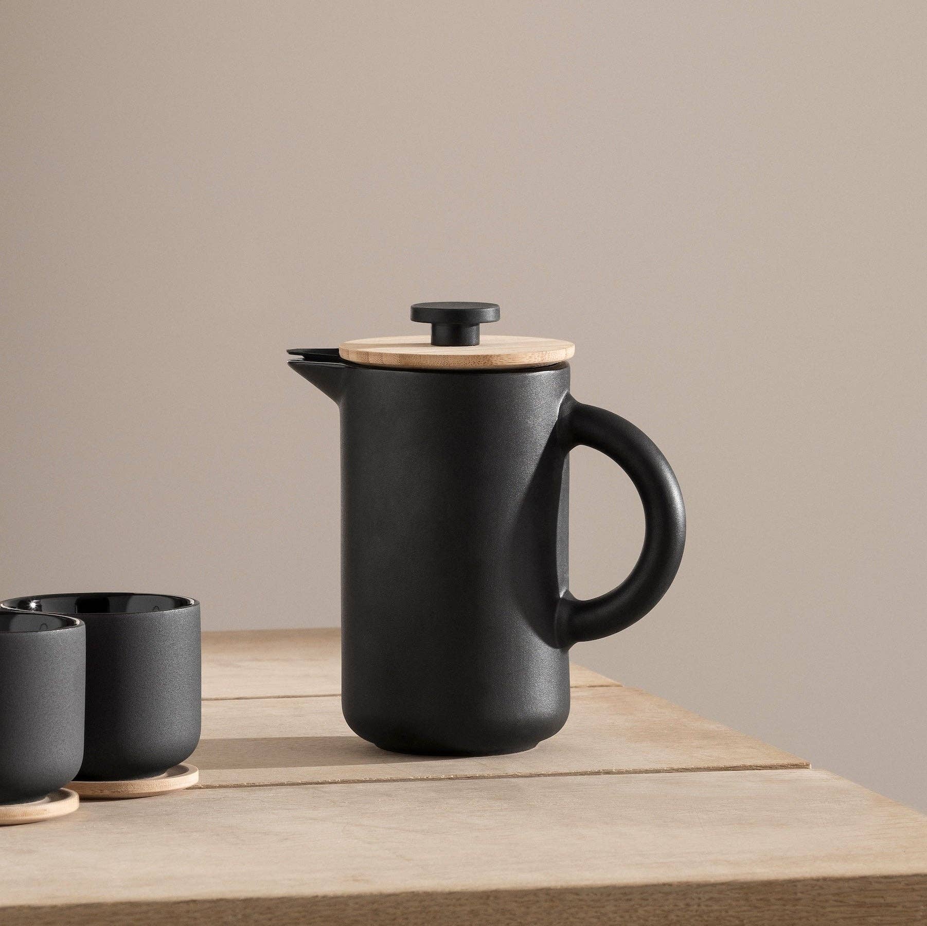 Studio Nordhaven - Vente Cafetières à piston - Theo French press 0,8 L - noir mat0