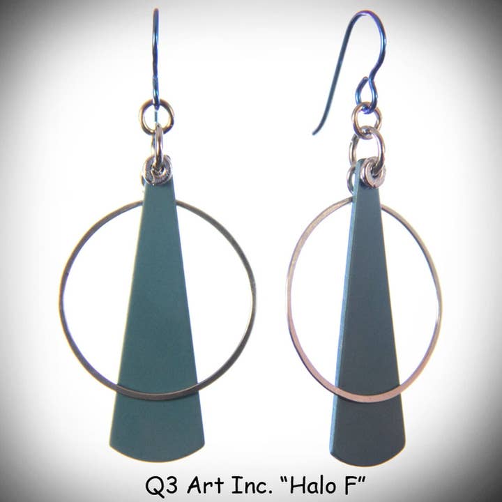 Halo Oorbellen F voor wholesale door Q3 Art Inc.