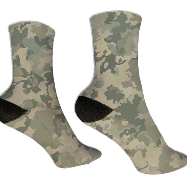 Military Camo Socks for wholesale by Potter's Printing