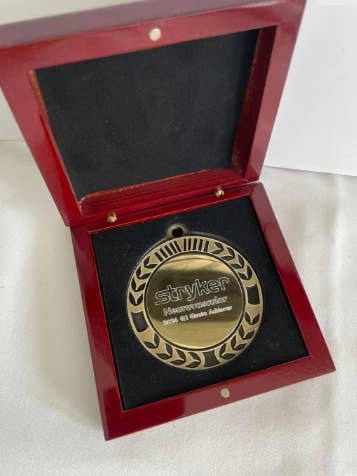 Custom Deluxe Medal With Any Text In Wooden Box - AGH for wholesale by Medal Envy