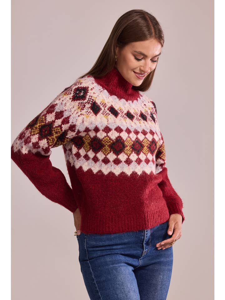 Cherry Paris - Wholesale Knit Sweater - Women's - Pull Yaelle - IH2563410