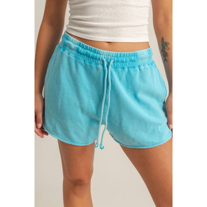 HYFVE - Wholesale Shorts - Women's - DZ25A690-Drawstring Waist Casual Dolphin Shorts