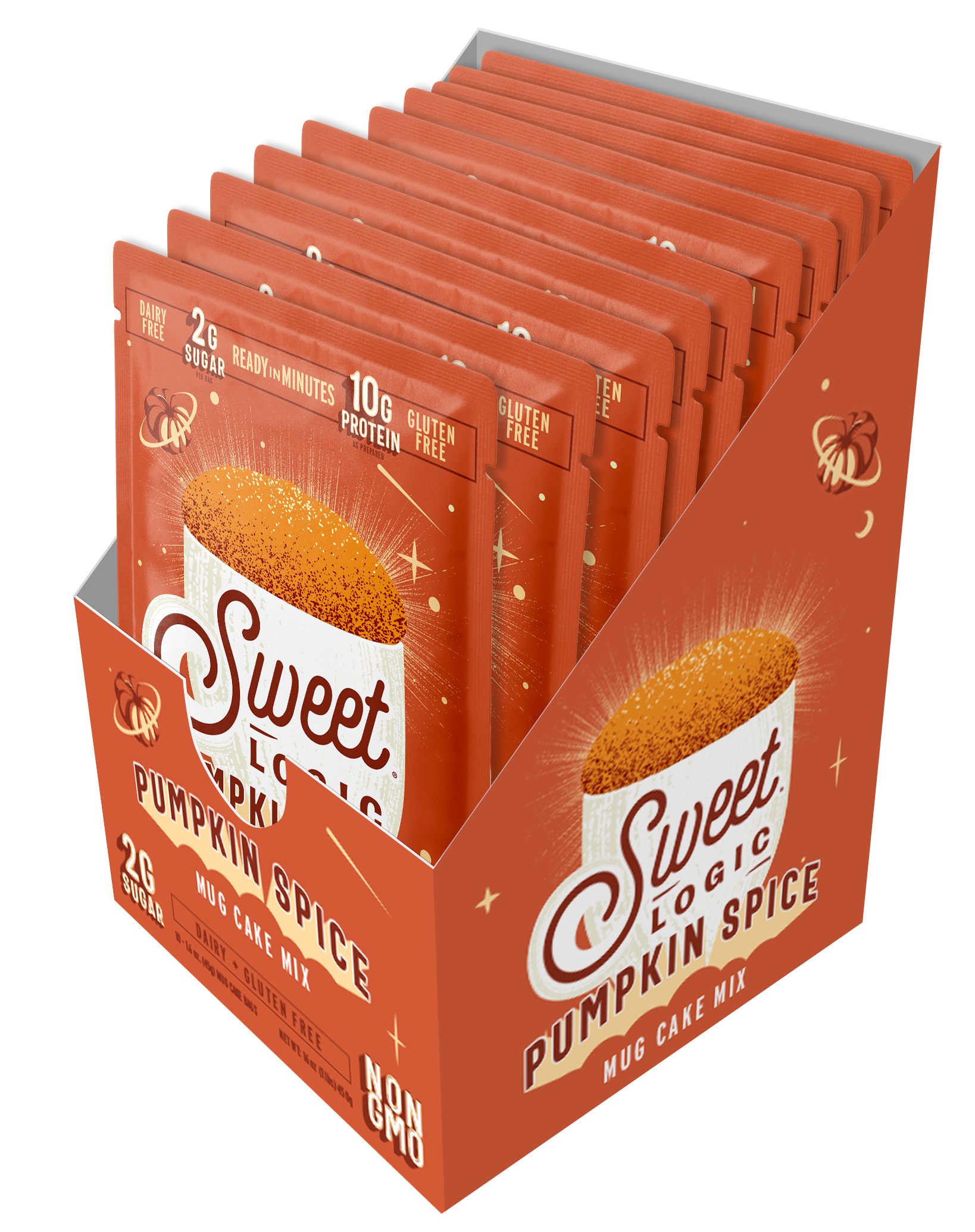 Sweet Logic - Wholesale Cake Mix - Pumpkin Spice Mug Cake Quick Mix - Keto, Low-Carb (Single)12