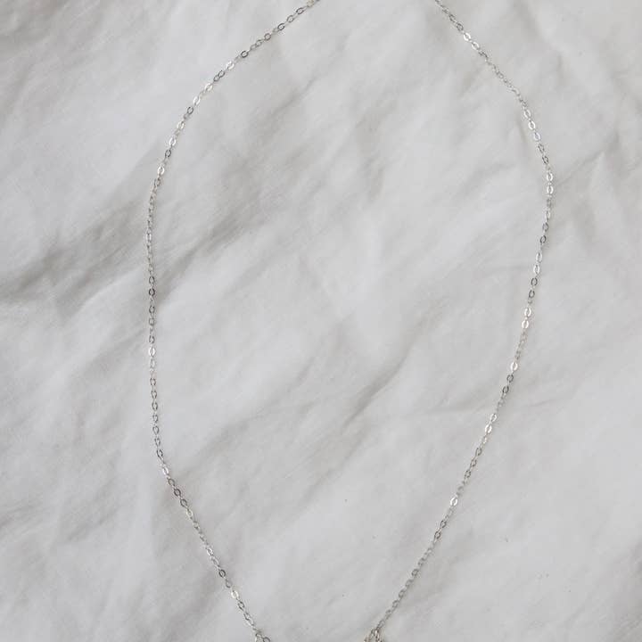 Verso - Wholesale Pendant/Charm Necklace - Morning Dew Necklace, Sterling Silver