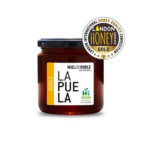 Crystal Oak Honey - 410g. for wholesale by Miel La Puela