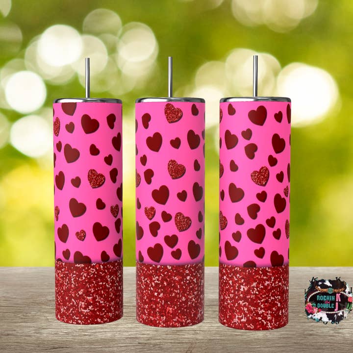 Becher mit Herzmotiv für den Großhandel von Rockin K and Double J