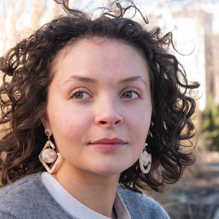 Spell Book Dangles | Resin Statement Earrings for wholesale by Fenna&Fei