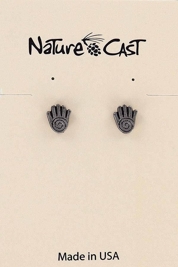 Nature Cast - Wholesale Stud/Post Earrings - 12071 Earring Post Spirit Hand