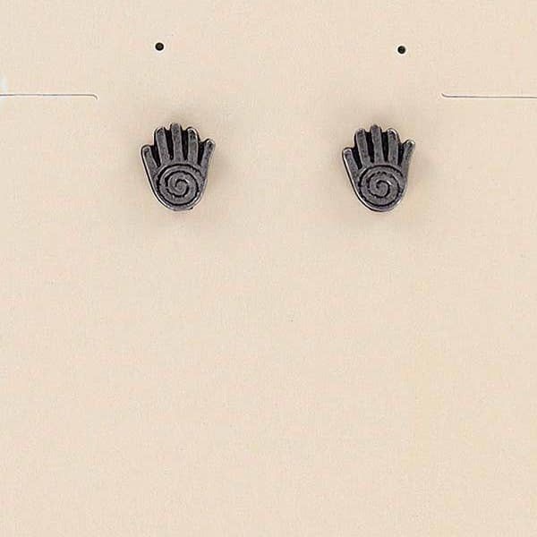 Nature Cast - Wholesale Stud/Post Earrings - 12071 Earring Post Spirit Hand0