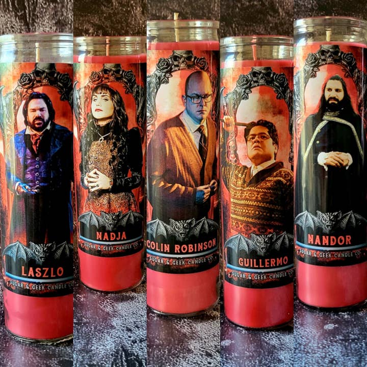 Sugar & Geek Candle Co. - Wholesale Votive Candle - What we do in the shadows - Altar candle - Scented- Nadja