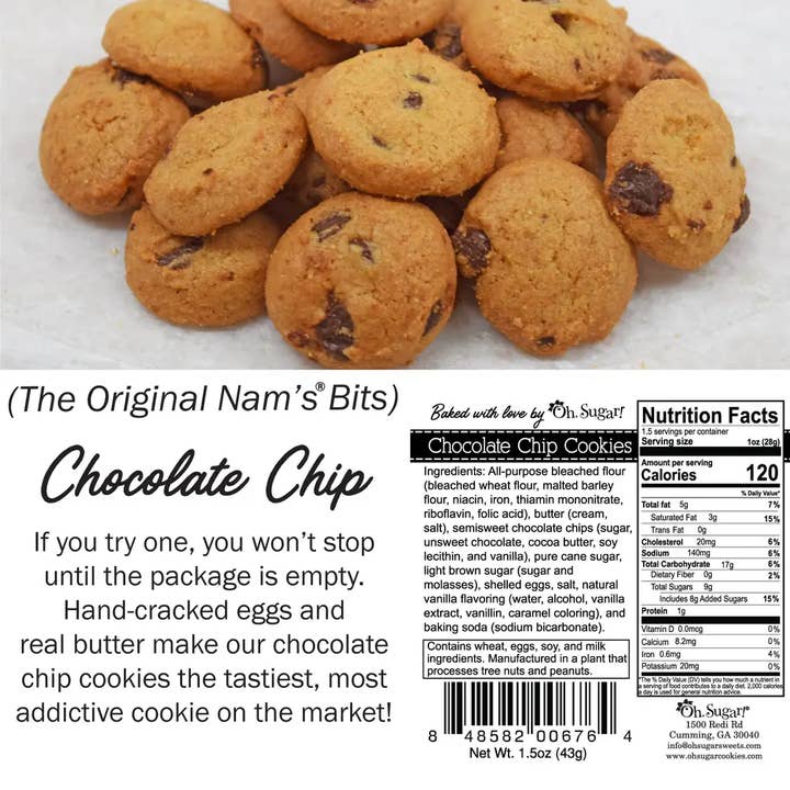 Oh, Sugar! - Wholesale Cookie - Cookie Tub - Everyday Mixed Flavors - Includes 42 Bags2