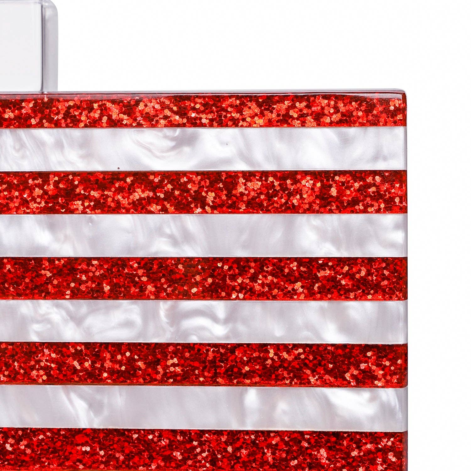 Amerikansk Flag Glitrende amerikansk flag perlehvid clutch taske for engroshandel på Faire11