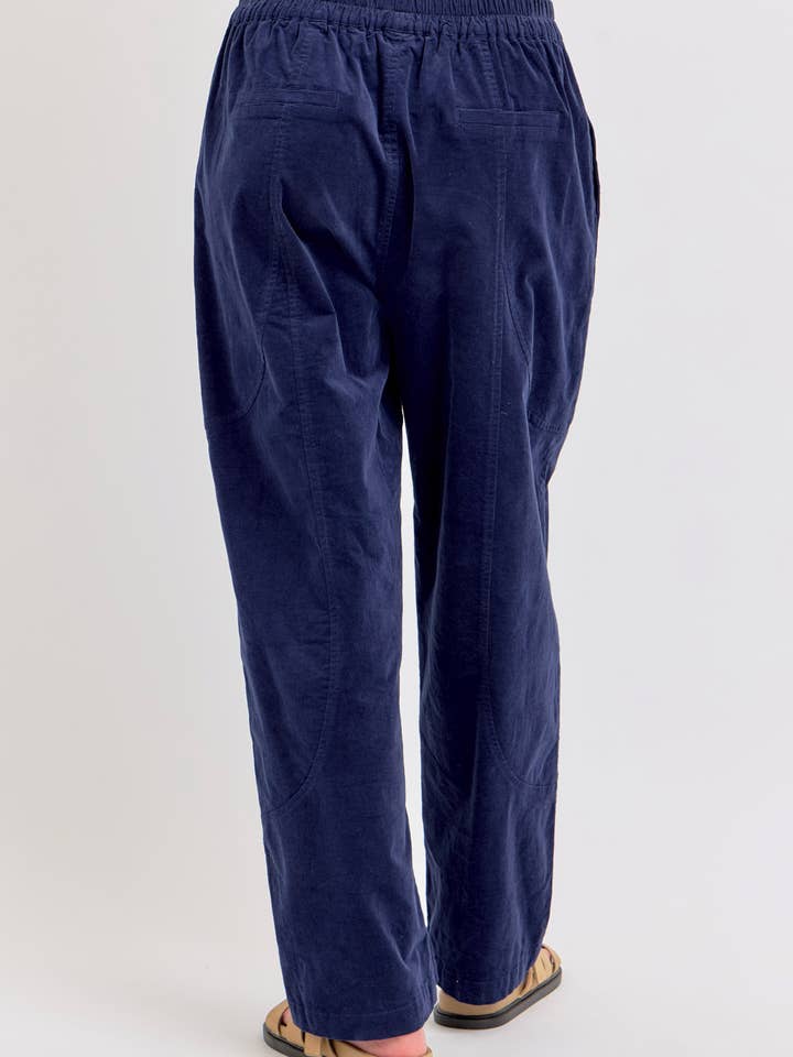 Sweet Lovely by Jen - Wholesale Pants - Women's - EASY CASUAL EVERYDAY PULL-ON RELAXED CORDUROY PANTS 34