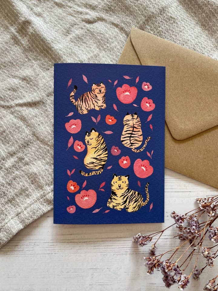 Happy Tigers Card - Fødselsdag - Hver dag - Sød - Dyr for engroshandel hos Designbyting