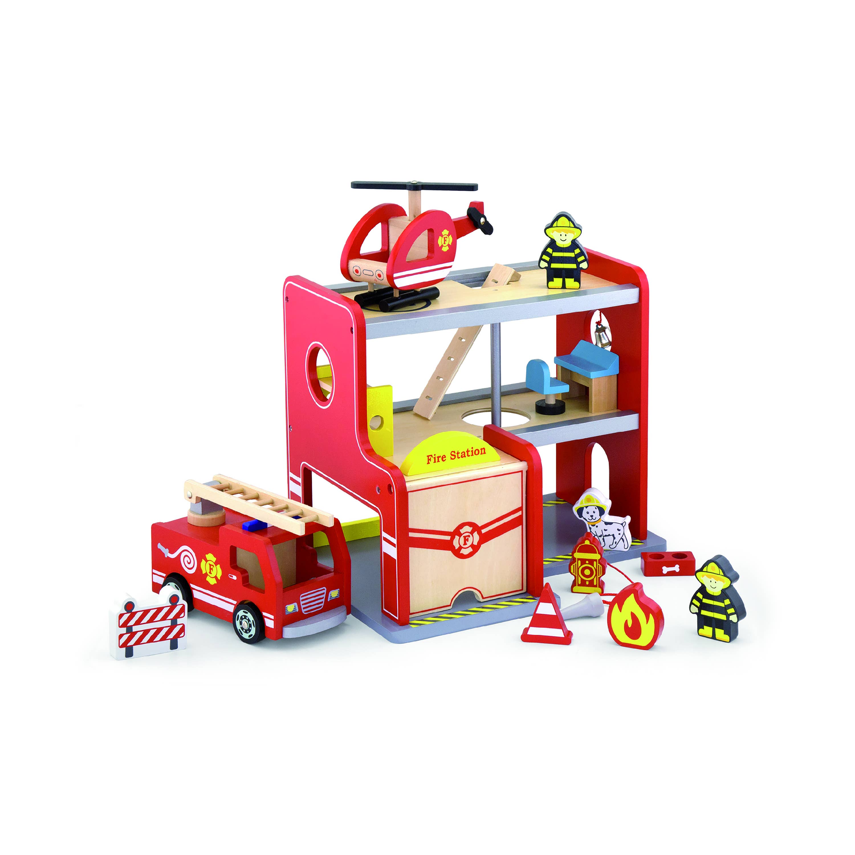 Trade Toys Limited - Wholesale Toy Set - Kids - Viga Fire Station with Accessories6