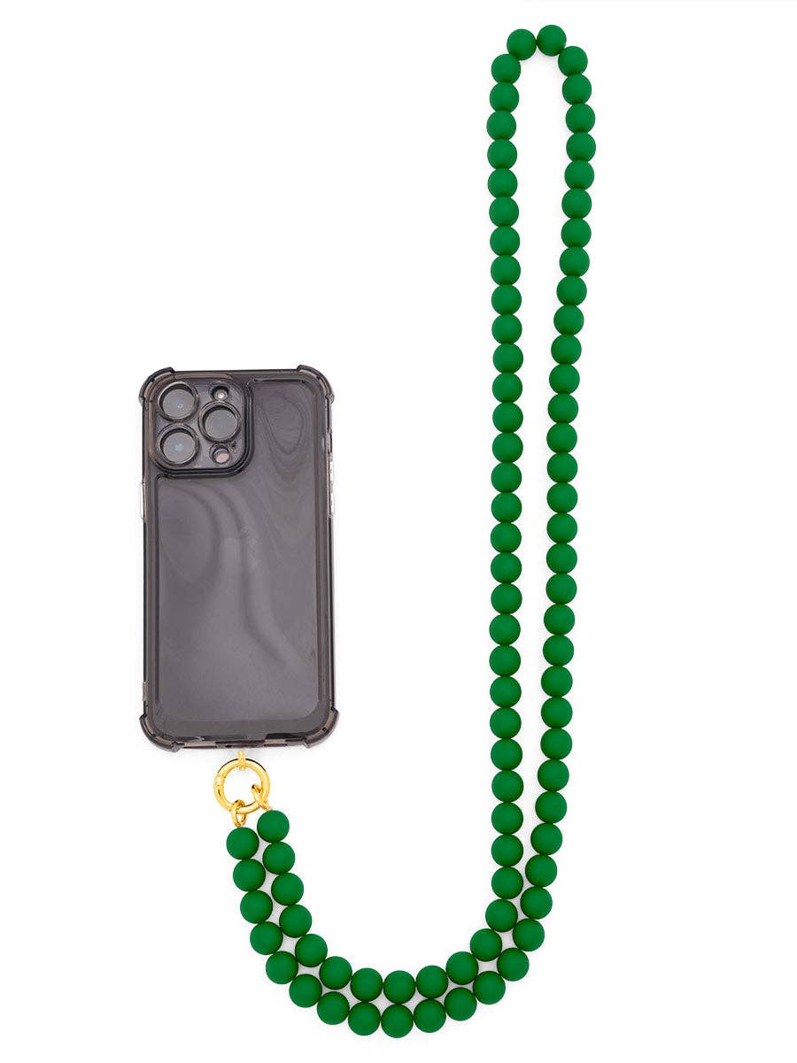 ZENZII Jewelry - Wholesale Beaded/Pearl Necklace - Matte Resin Beaded Crossbody Phone Lanyard24